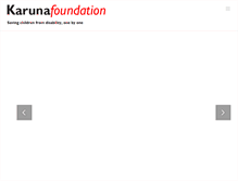 Tablet Screenshot of karunafoundation.nl